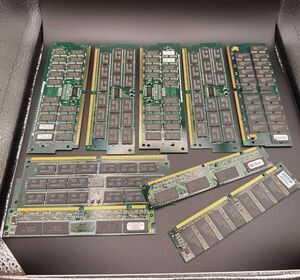 Vintage RAM Memory Lot 9 SIMM Modules 72-Pin DRAM Mixed Untested